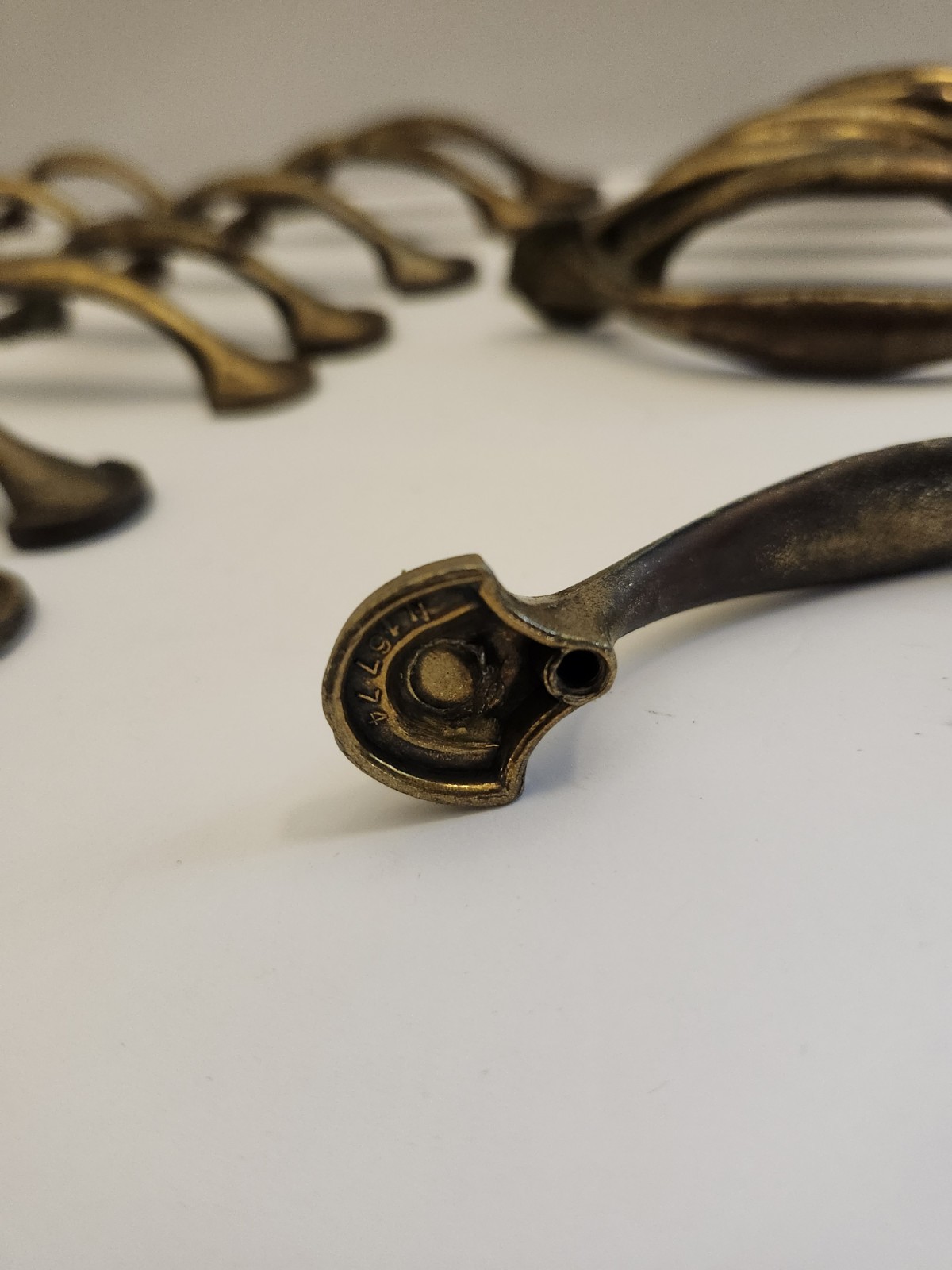 Vintage KBC Keeler Brass Drawer Pull Cabinet Handles Hardware Lot 34 Matching…