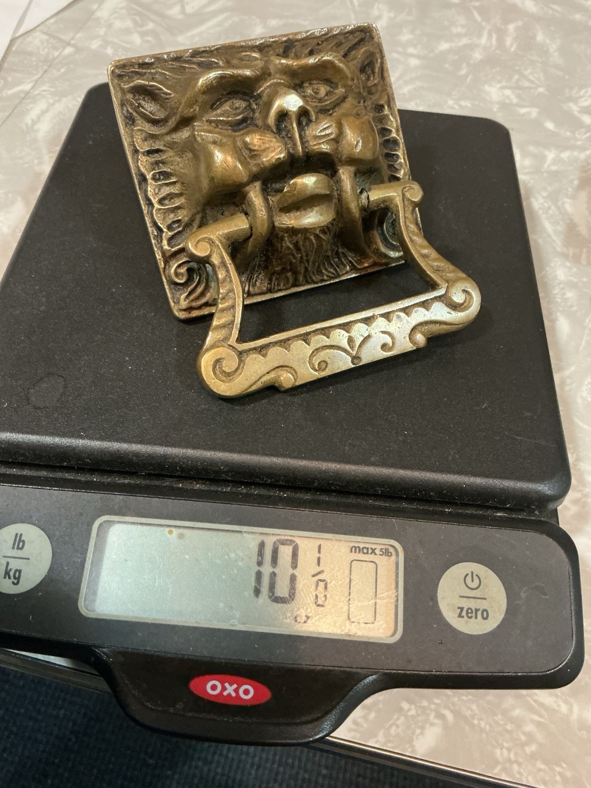 FANCY VICTORIAN LION “OLD MAN WINTER” BRONZE OLD Original Priced per pull