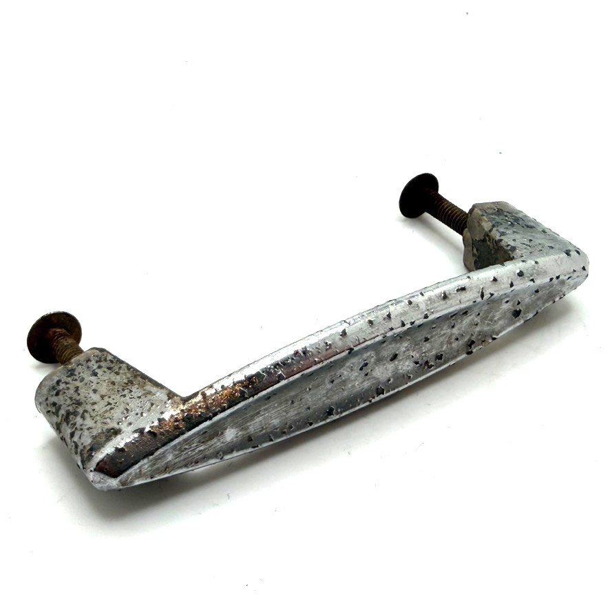 Ajax Drawer Pull Cabinet Handle Art Deco Chrome Vintage 175473