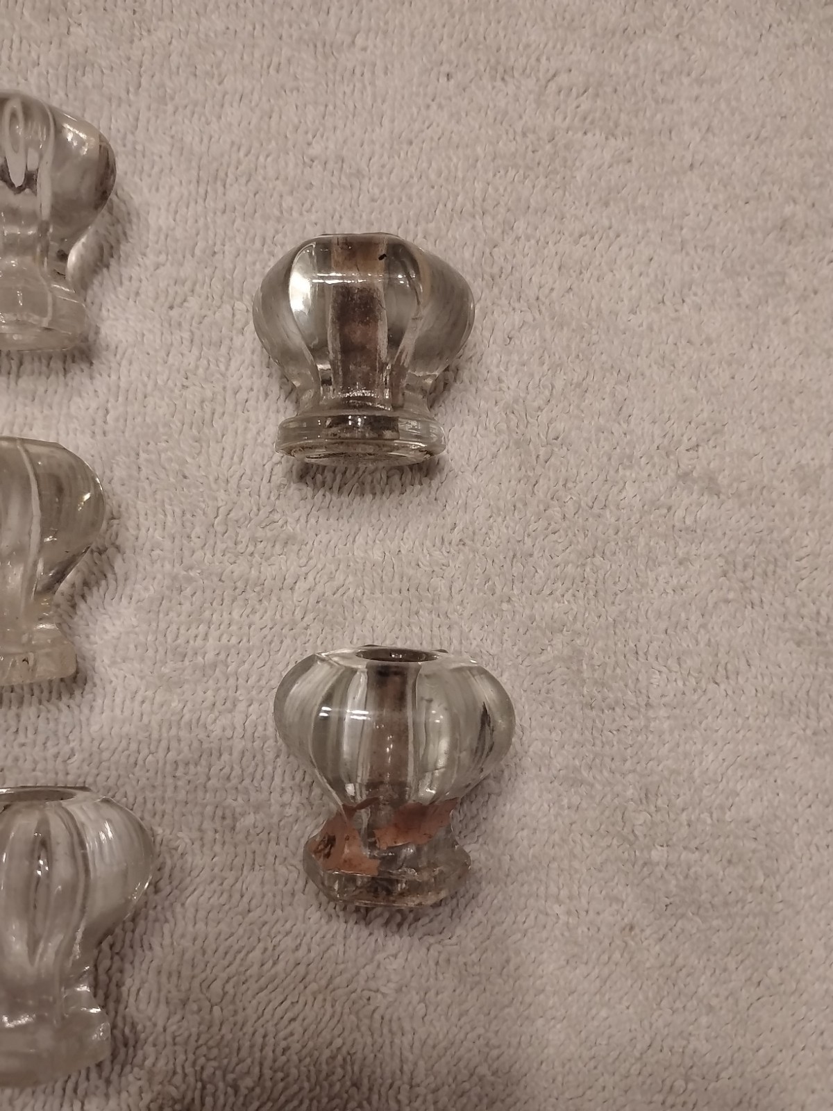 Vintage Art Deco Glass Drawer Pulls And Knobs