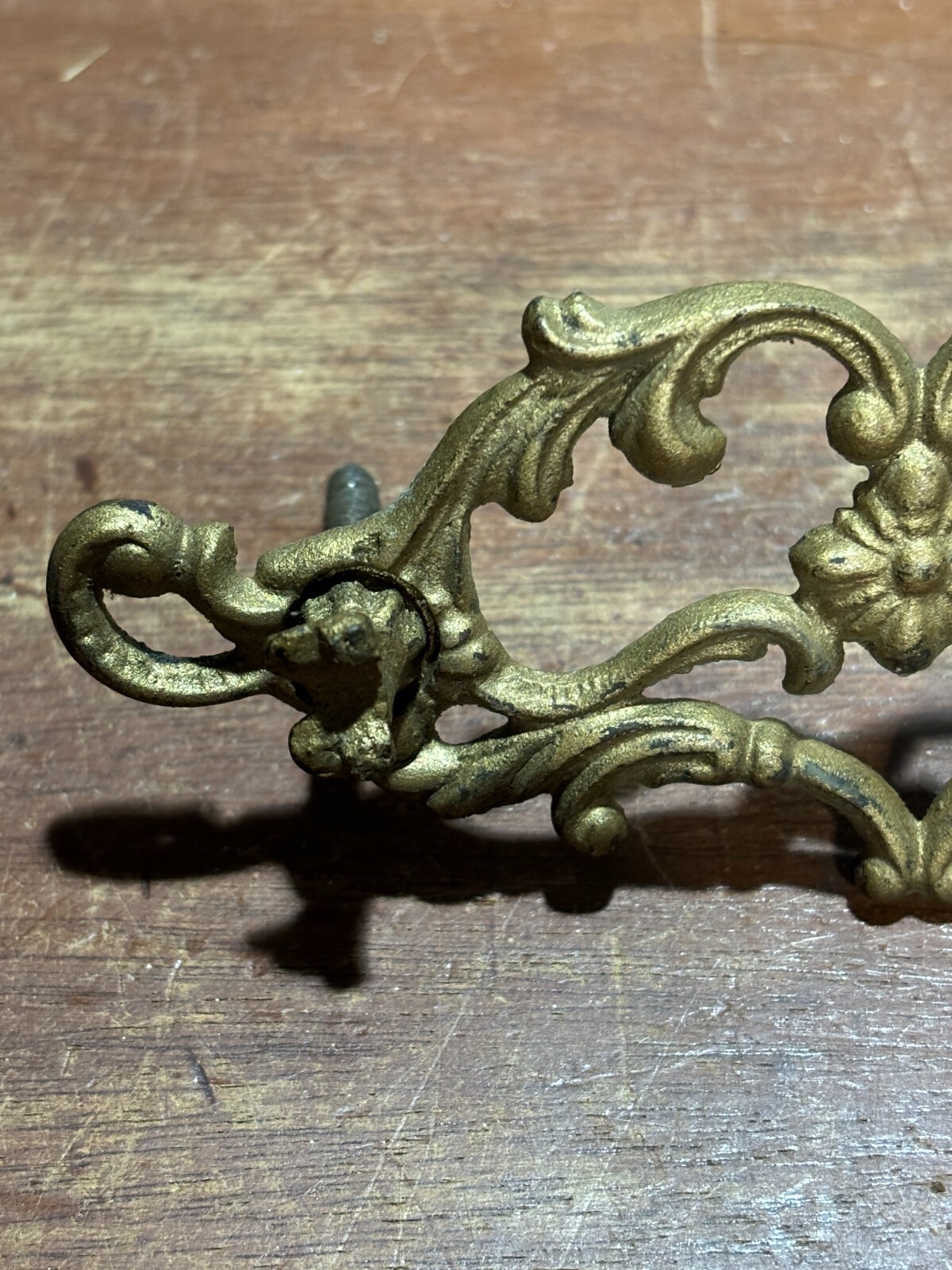 2 Vintage Antique Ornate Fancy Drop Bail Drawer Pulls & some parts. 3 inch CTC