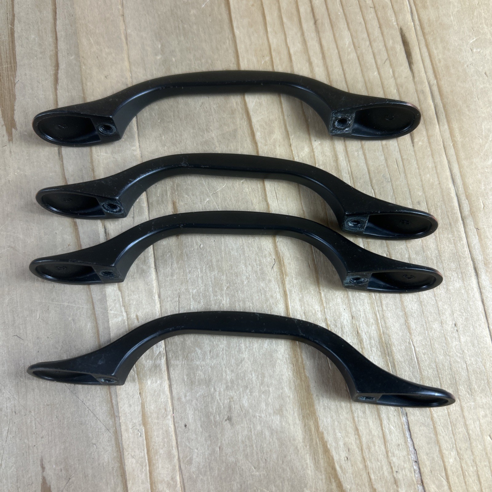 Vintage Drawer Pulls Set Of 8 Black Copper Rub Nickel 5” With New Screws
