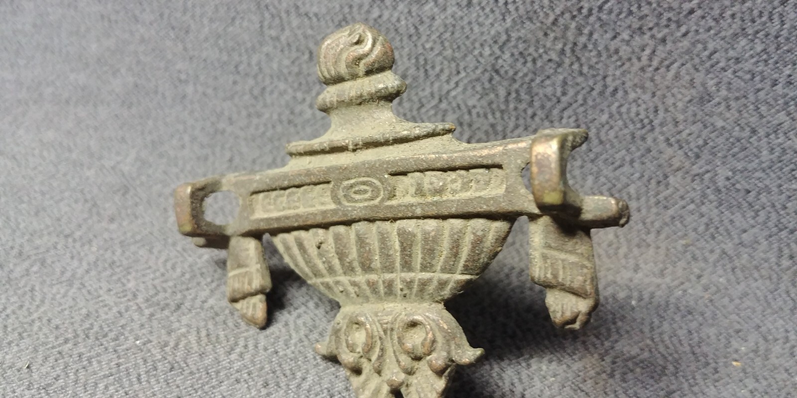 Vase Tassel Brass Back Plate Bail Drop Handle Furniture Pull Hardware Antique