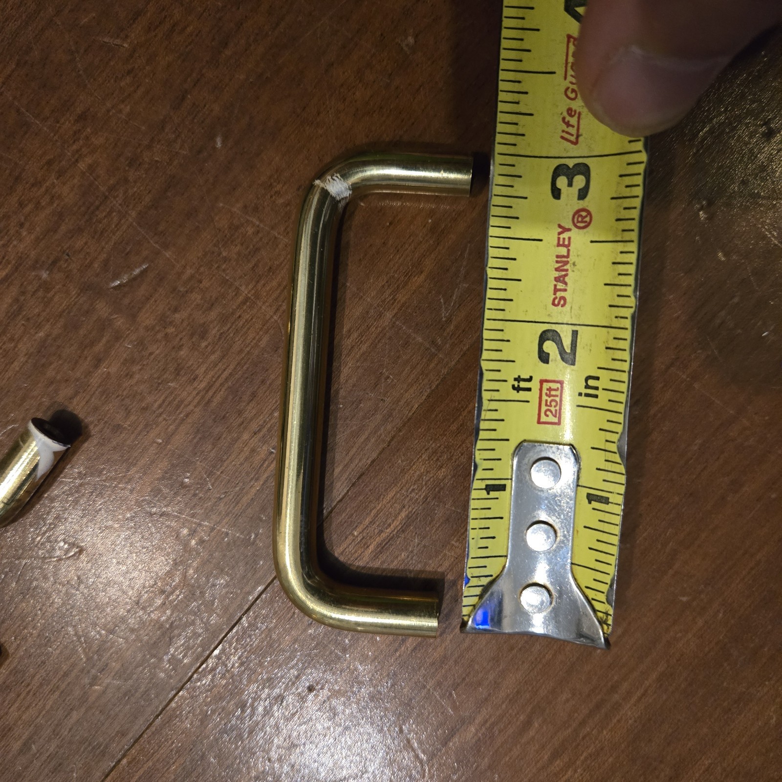 Lot of 20 Solid Polished Brass 3 Inch Drawer Pulls with Screws