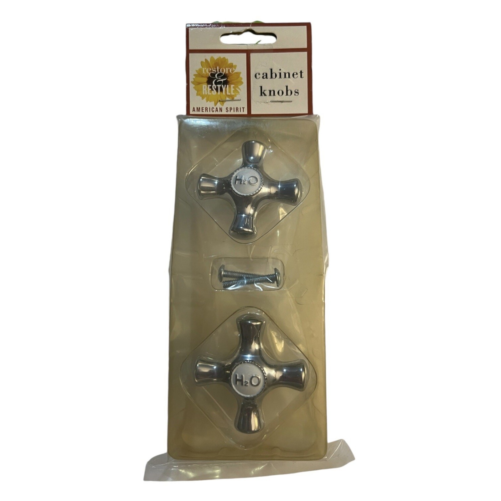 NEW Restore & Restyle Cabinet Pulls Faucet Handle Style Knobs Silver H2O