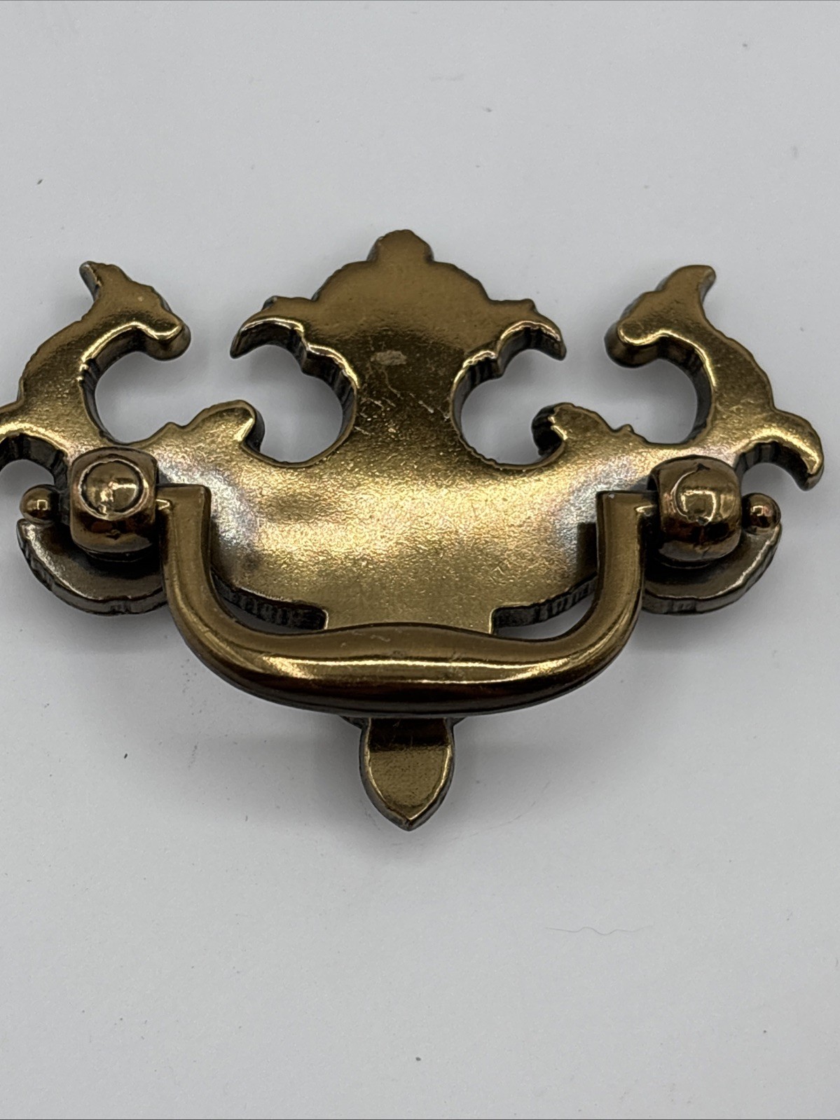 VTG Keeler Brass Co KBC1 #8652 Brass Dresser Drop Drawer Pulls Lot 4 2” CENTERS
