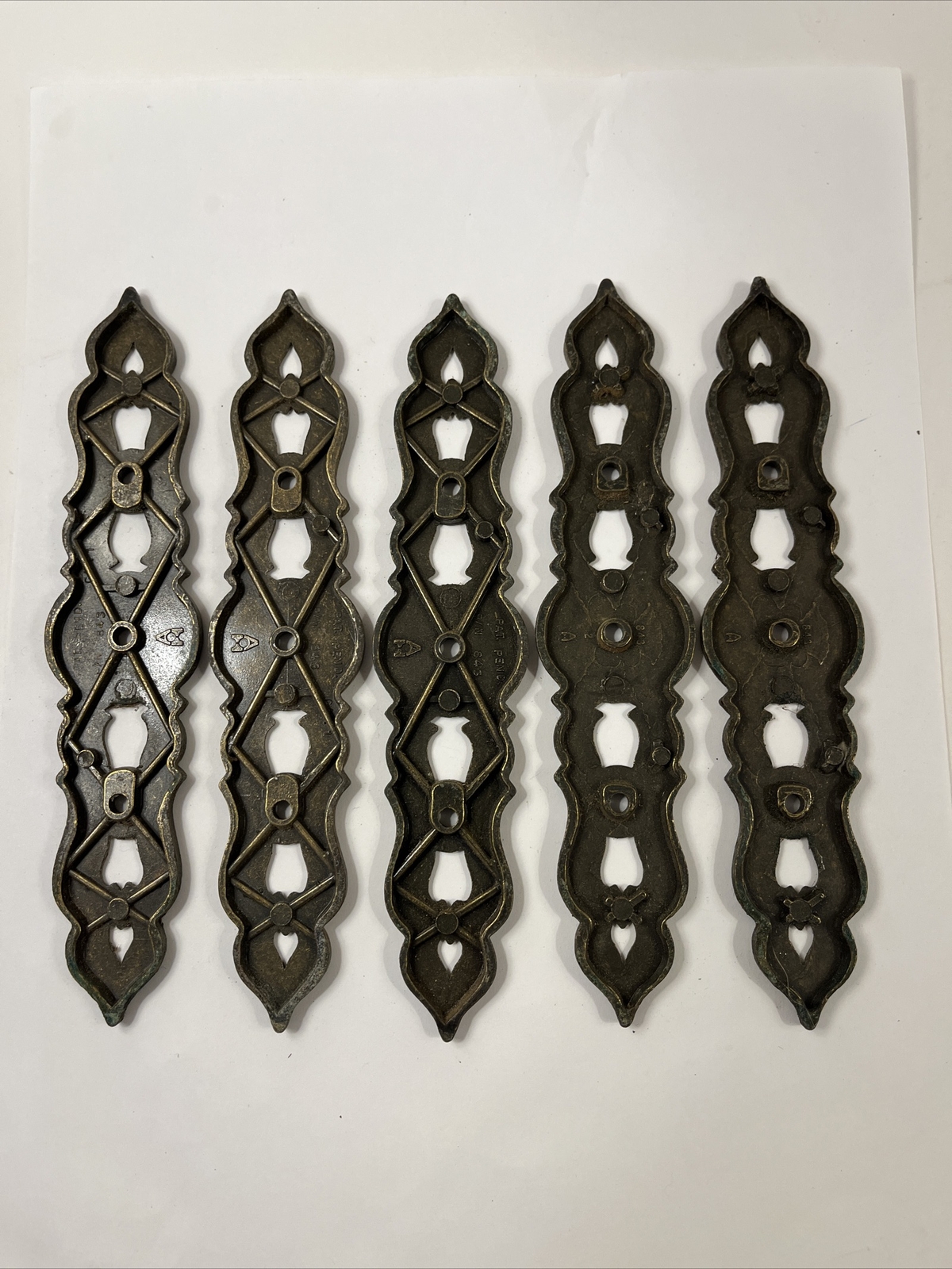 Metal Accent Backplate Hardware (Set Of 5)