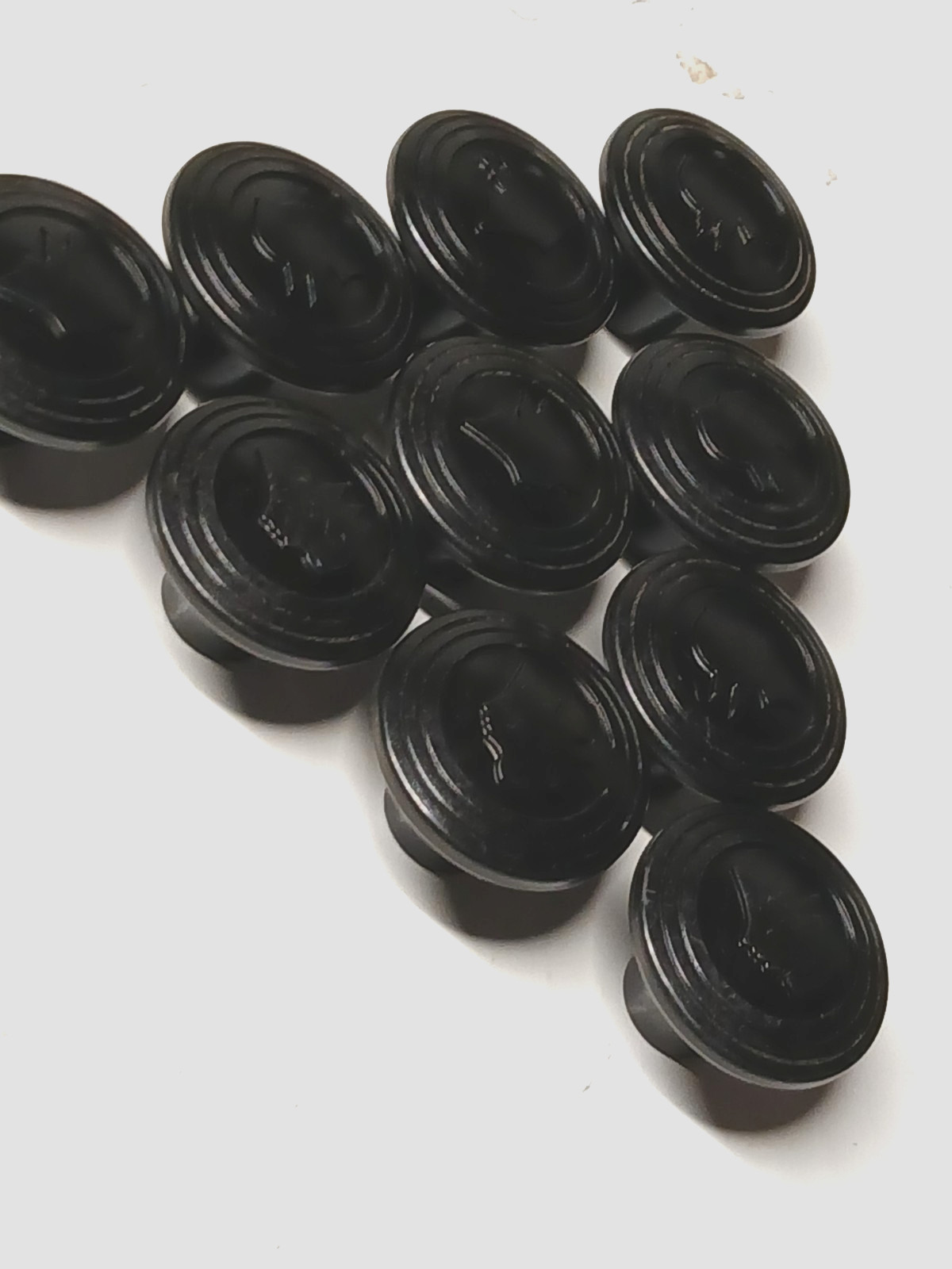 Lot of 10 Mercury Head Winged God Man 1- 1/2 inch Knob Cap Pulls