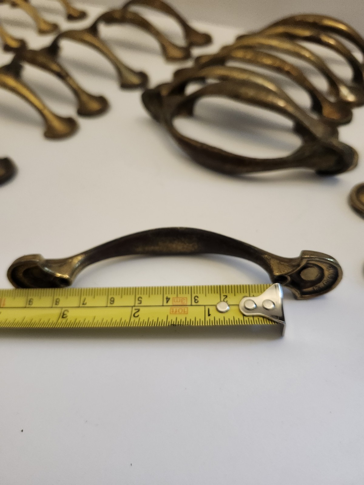Vintage KBC Keeler Brass Drawer Pull Cabinet Handles Hardware Lot 34 Matching…