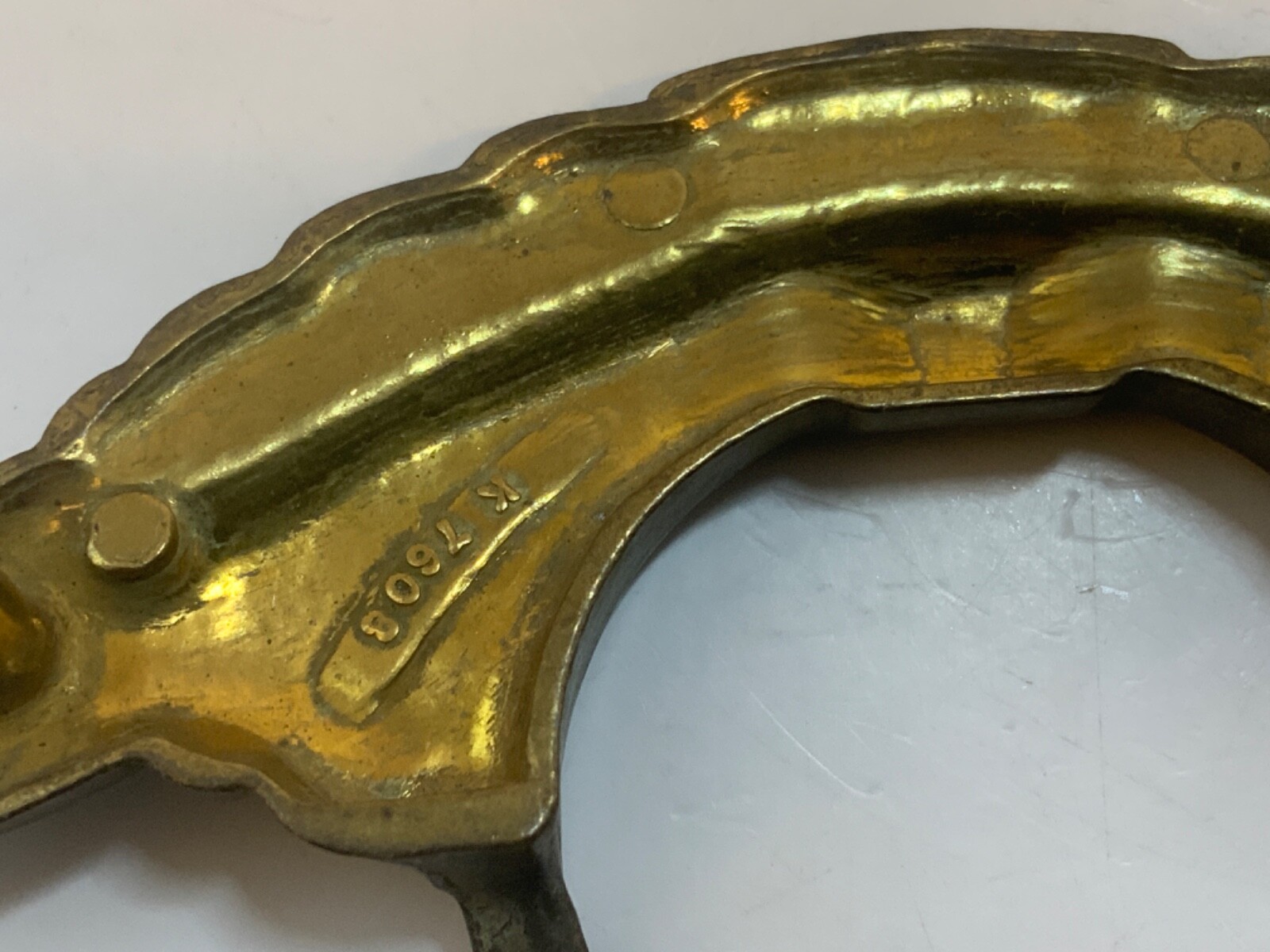 Vtg KBC Keller Brass Art Deco Metal Drawer Pulls Lot of 4