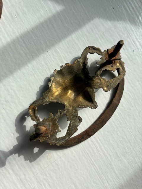 RARE Victorian Brass Lion Head/Gargoyle Drawer Pulls – 4 Antique Bail Handles