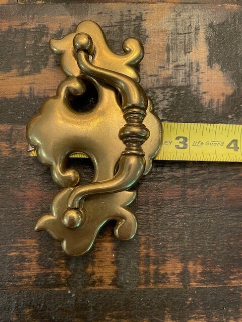 Set of 25 NEW Brass Chippendale Batwing Drawer Hardware Pull 3″ center