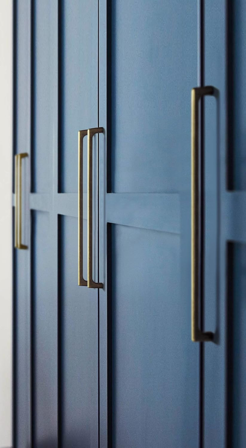 Antique Brass Cabinet Pulls with 12.6”(320Mm) Hole Centers, Retro Style Zinc Al