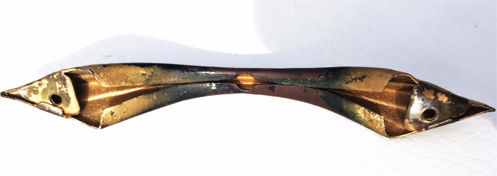 Art Deco Antique Hardware Brass Drawer Pull Cabinet Handle 4.5” on centers