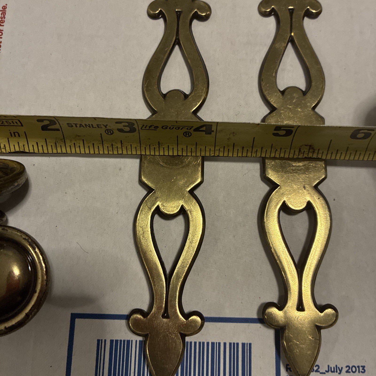 2pcsVintage Pennsylvania House Keeler Brass Co. KBC Cabinet Knobs & Backplates