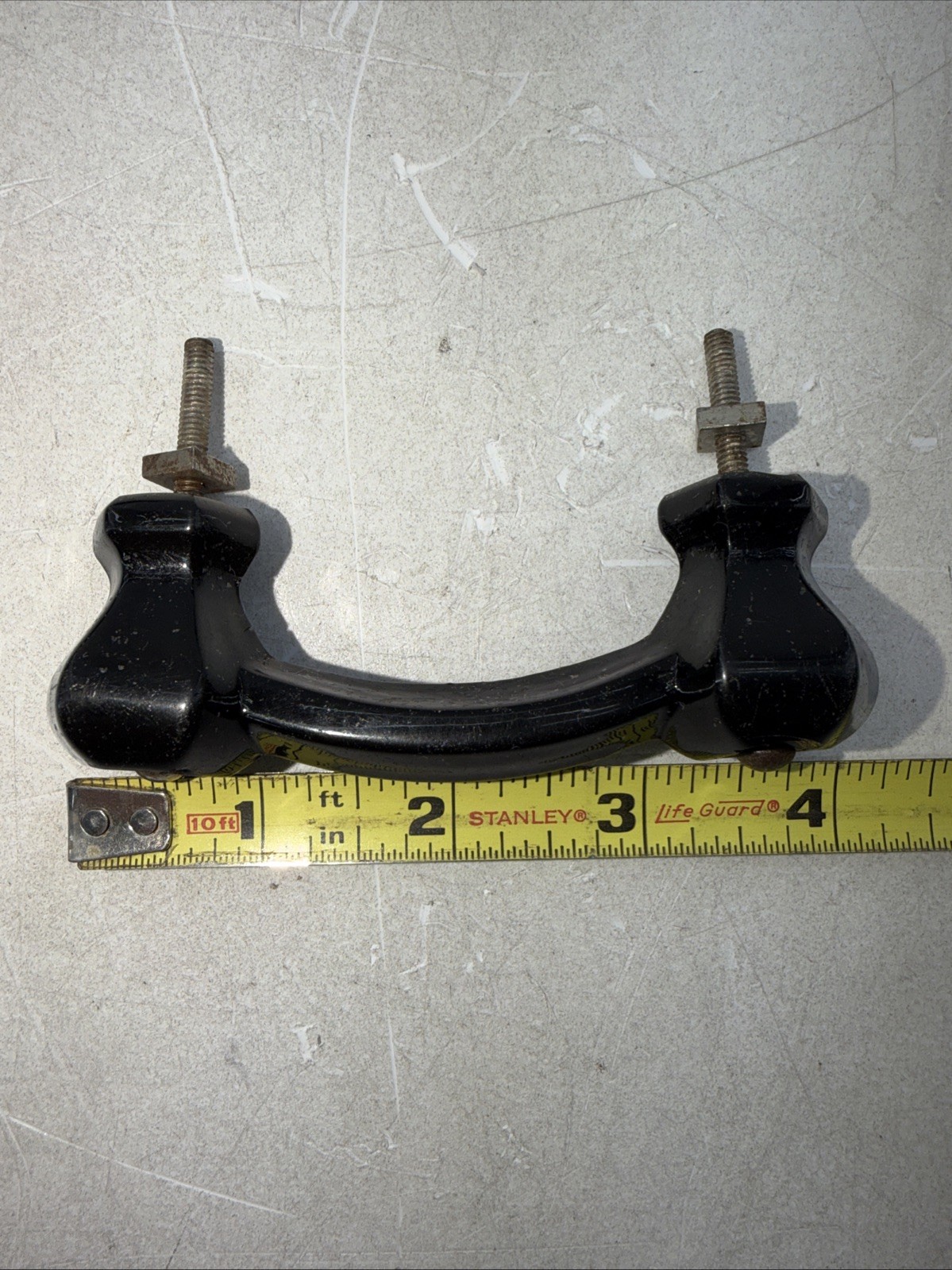 Vintage Black Porcelain Drawer Handles/Pulls Double Single