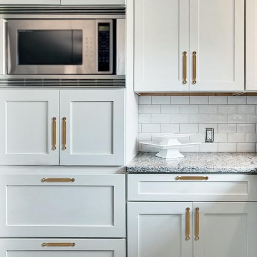 10 Pack 5″ Antique Brass Cabinet Pulls – Zinc Alloy Kitchen Drawer Handles