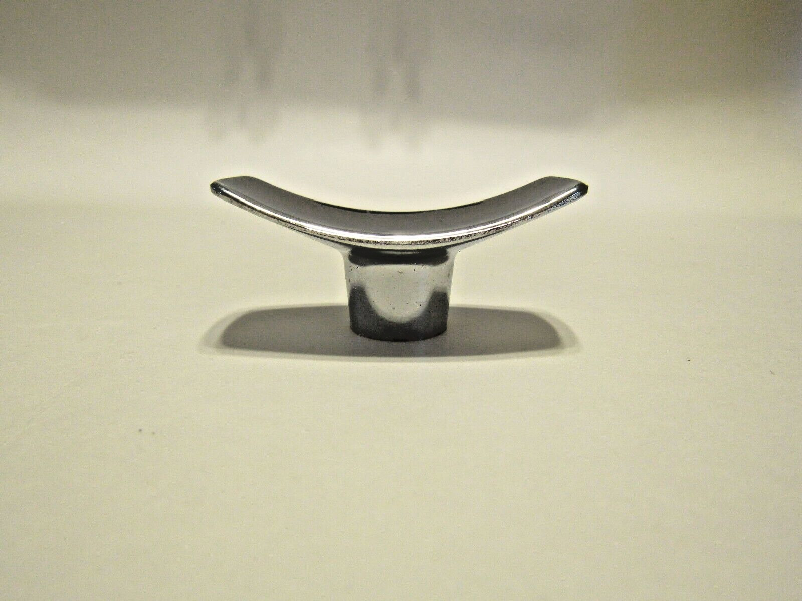 Vintage Nos Rectangular Chrome Drawer Knobs 1″ x2″ Concave Cabinet Door Pulls