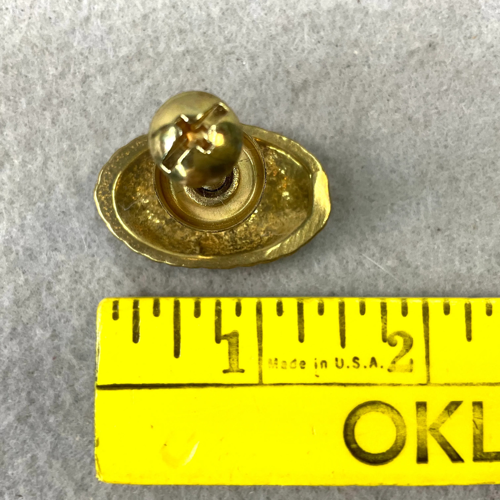 Vintage Brass Ornate Oval Cabinet Knobs Drawer Pulls Floral Set of 3