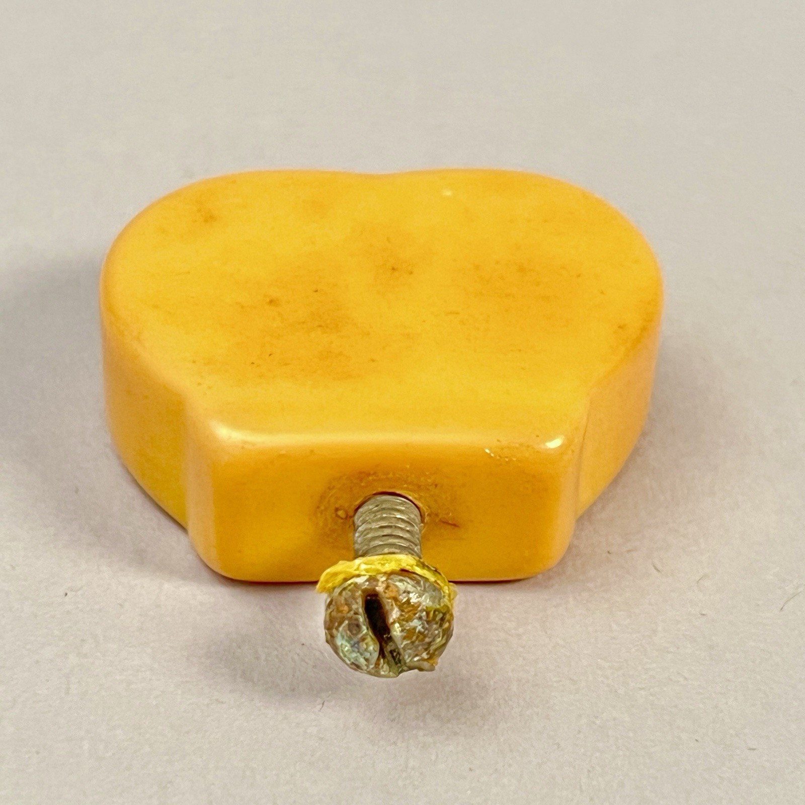 Vintage Butterscotch / Orange Drawer Pulls Knobs Set of 3