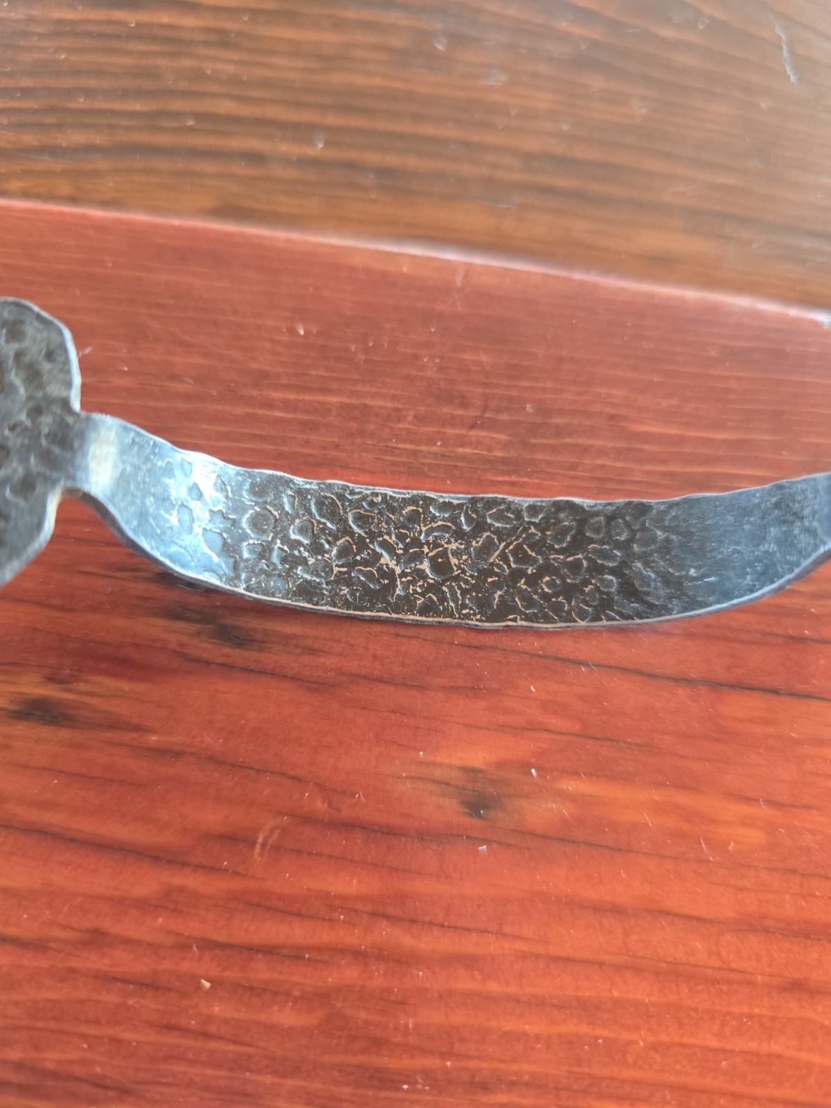 Mid Century Black Hammered Metal Drawer Cabinet Handles Pull Rustic