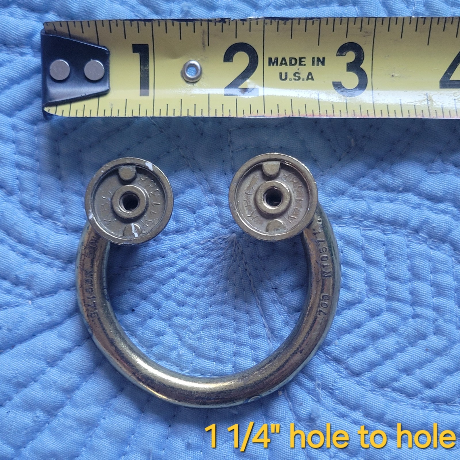 Lot Of 12: Vintage Keeler Brass Co KBC Ring Pull Drawer Handles N09175 Hardware