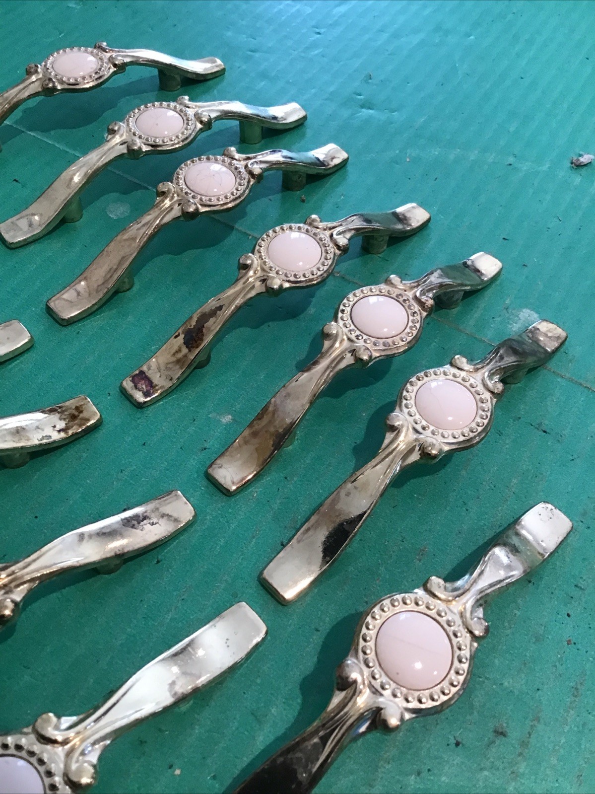 13 vintage Amerock 1978 861 Shabby drawer cabinet Handles Pulls Pull distressed