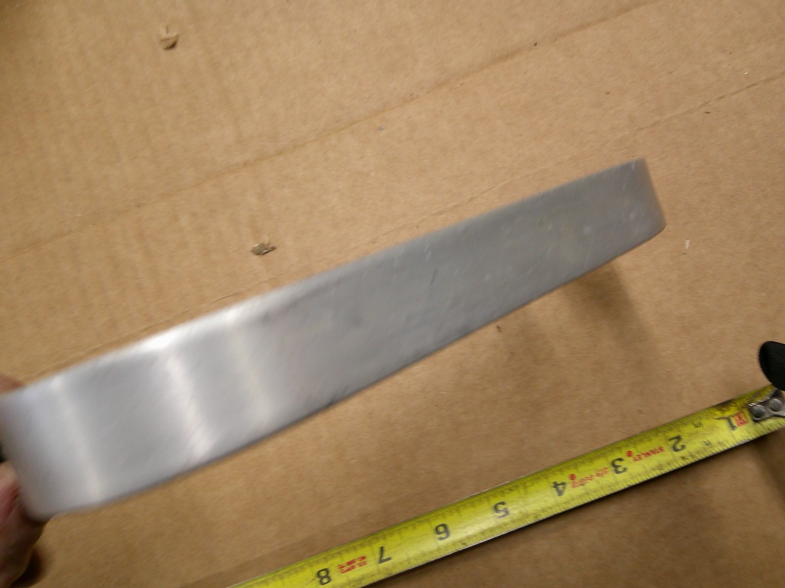 1 vintage large heavy duty 8-1/2″ long aluminum pull handles industrial 8″ oc