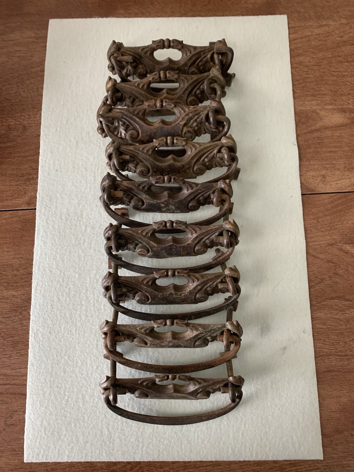 Antique or Vintage Draw Pulls set of 9