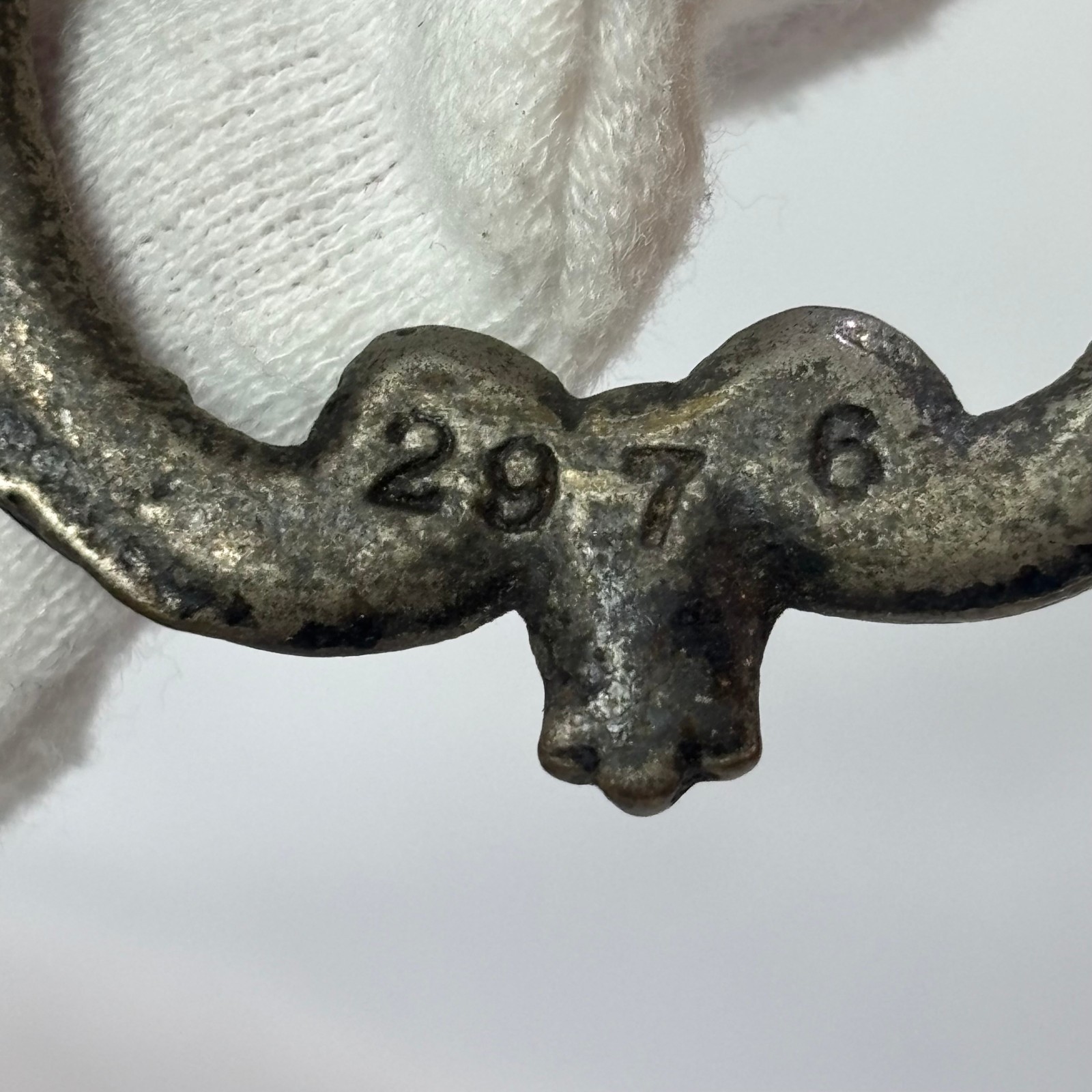 Antique French Provincial Drawer Pulls Victorian Bail Drop Silver Tone #2976