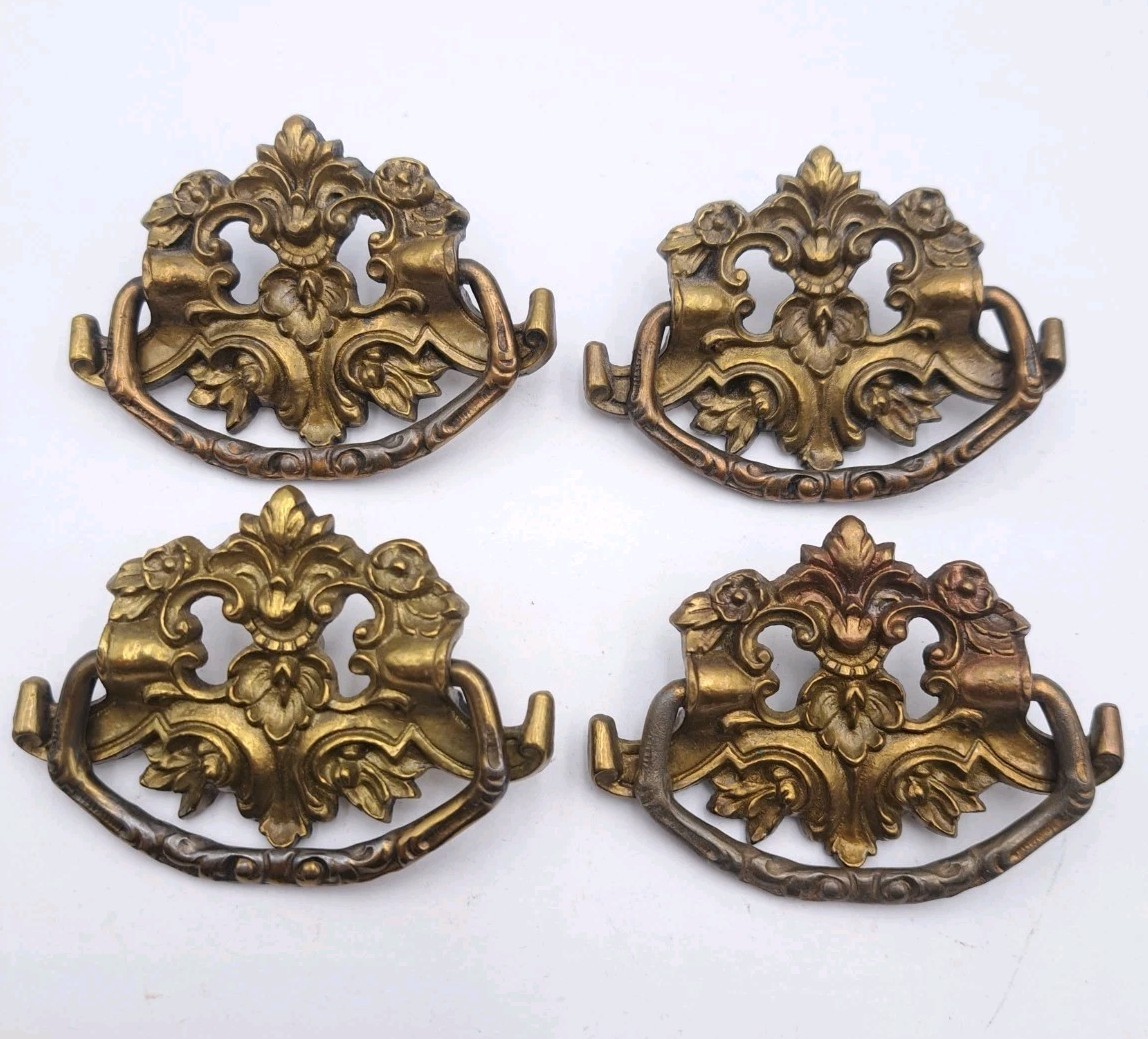 Antique Drop Handles Drawer Pulls Door Dresser Vintage Furniture Hardware Lot 4