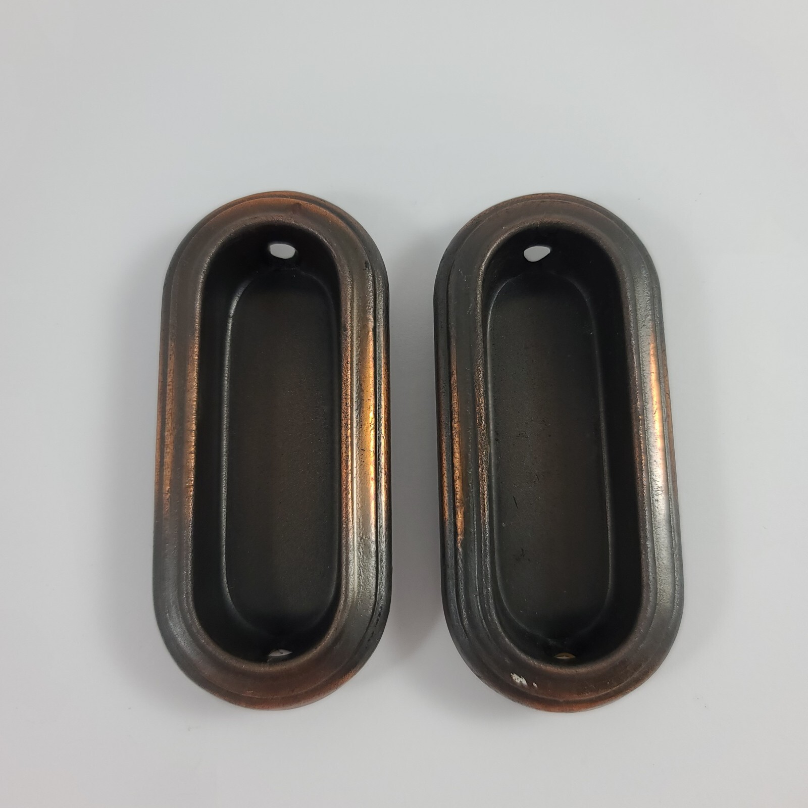 Vintage 1960s Amerock Recessed Drawer Pull Pair Finger Pull 1584
