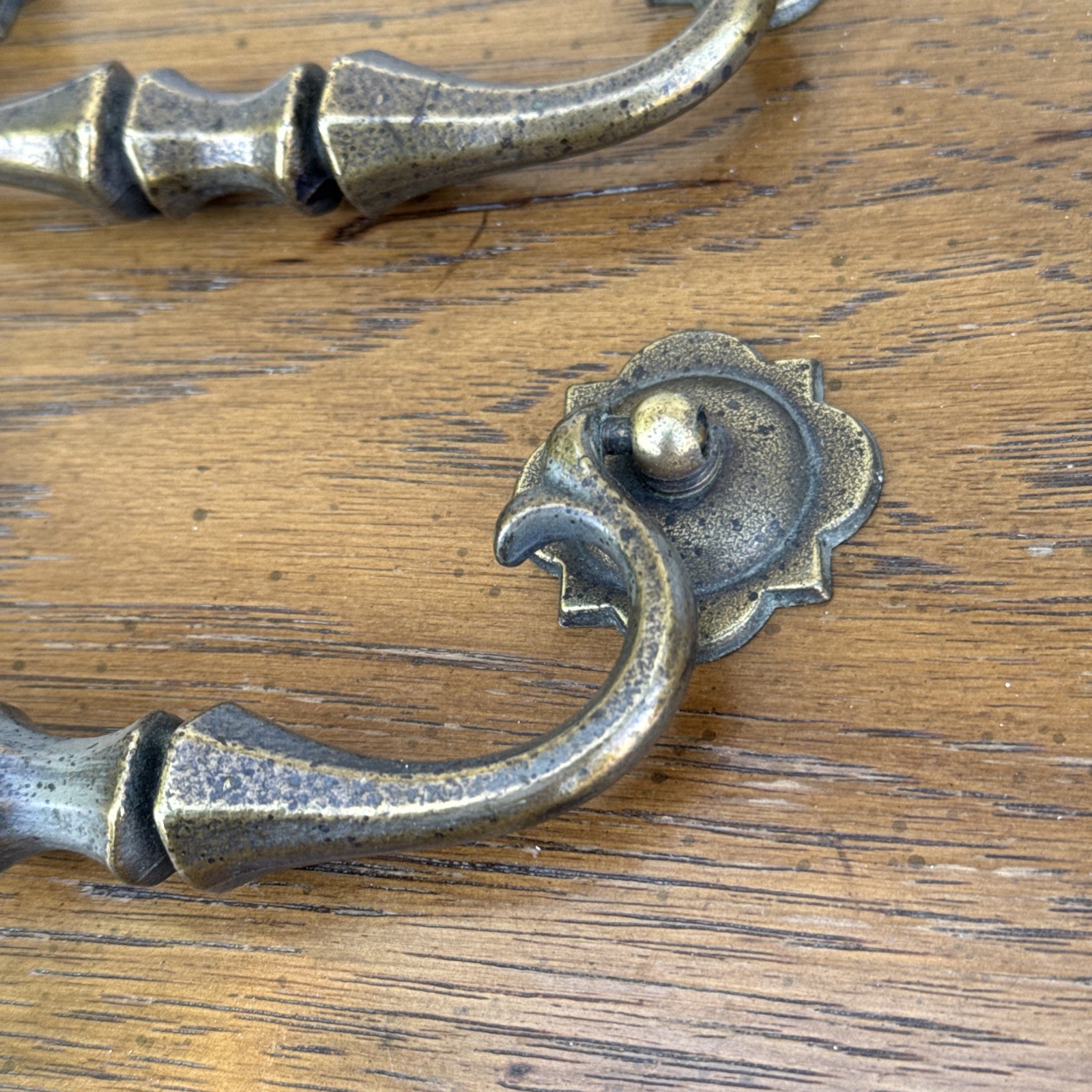 Drexel Guildhall Drawer Pulls For Vintage Dresser Nightstand Credenza MCM Brass