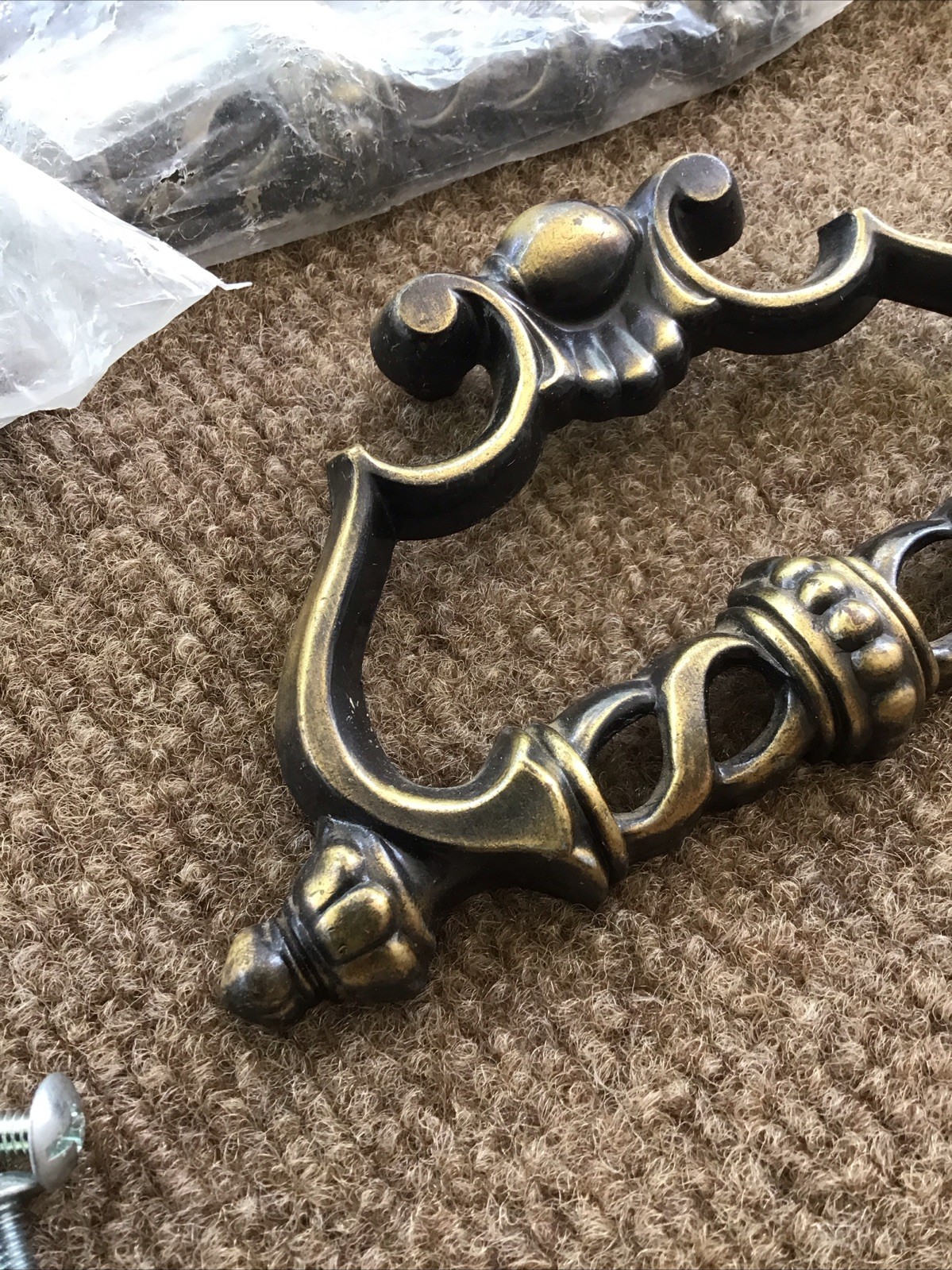 Lot of 10 NOS VTG Gothic Medieval Allison Japan 755 Drawer Pull Handle 1-1/4 COC