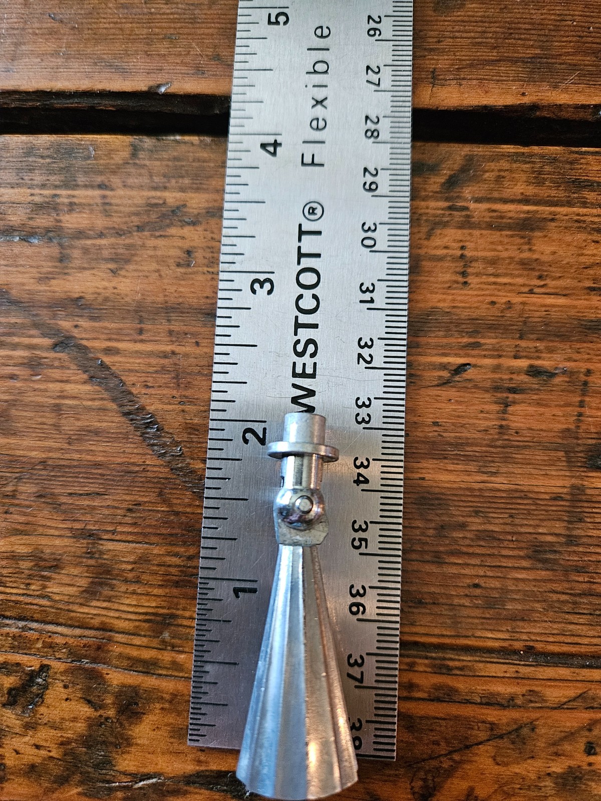 4 Vintage Art Deco / Mid Century Fluted Cone Drop Pendant Drawer Pulls