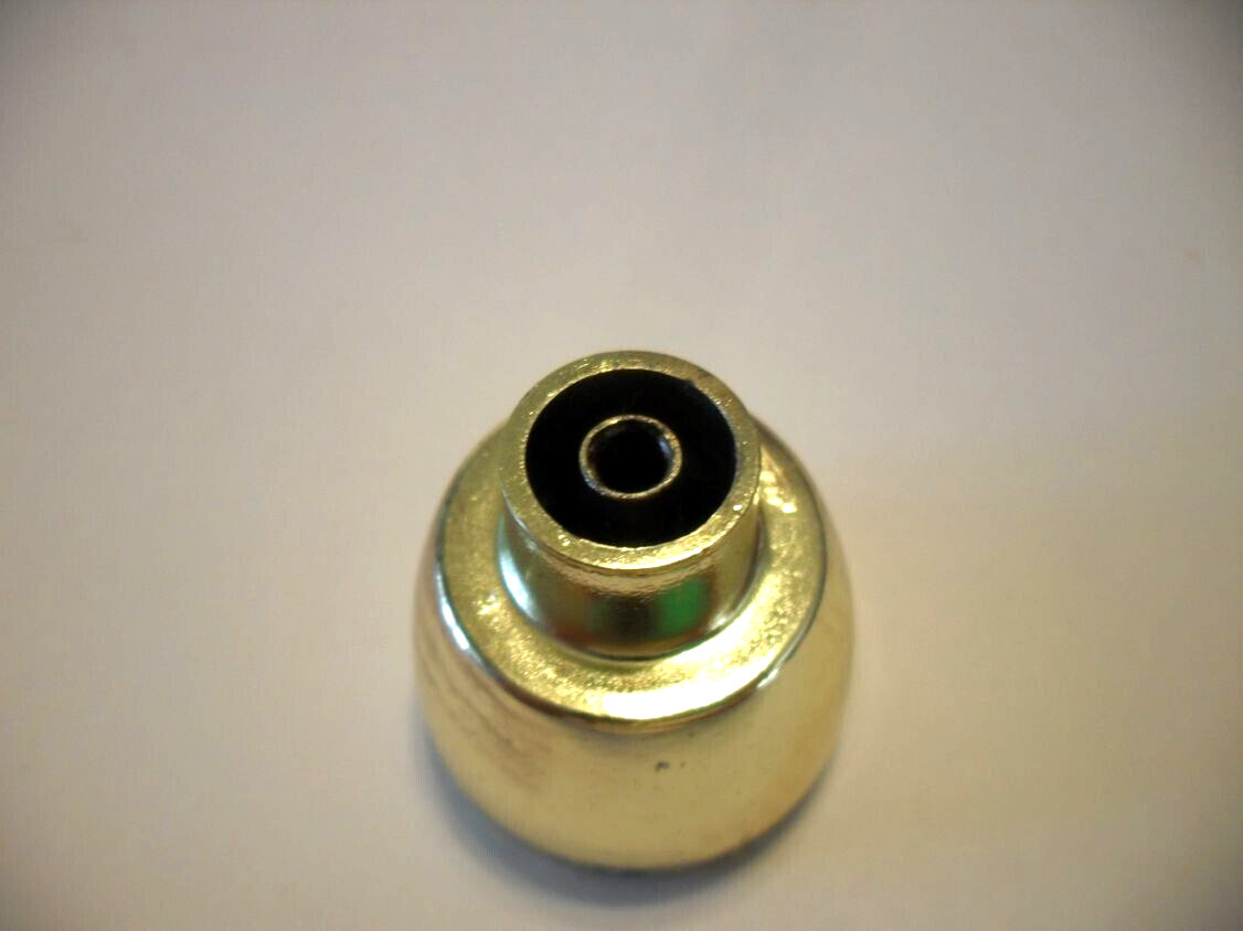Vintage Nos Brass Drawer Knobs 1-3/16″ Tulip Cabinet Door Pull Ajax #431