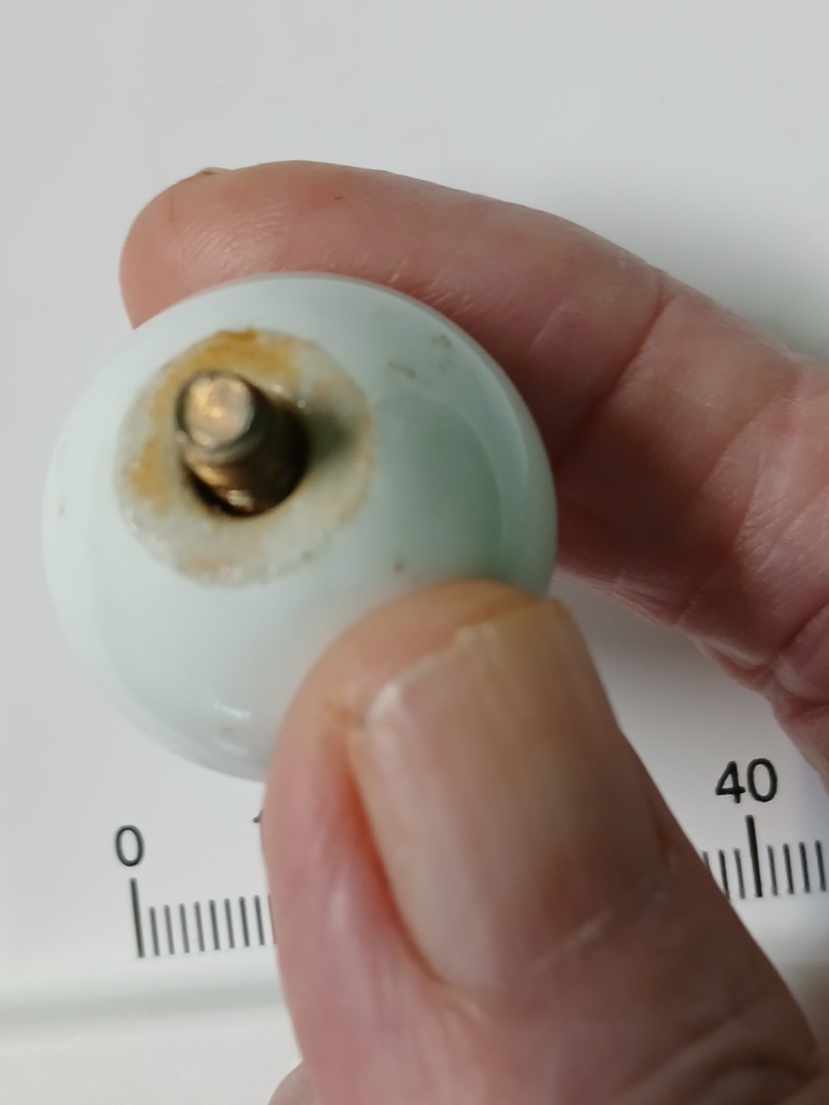 Antique 1920’s 25 mm Round Ball Threaded Knob Furniture Drawer