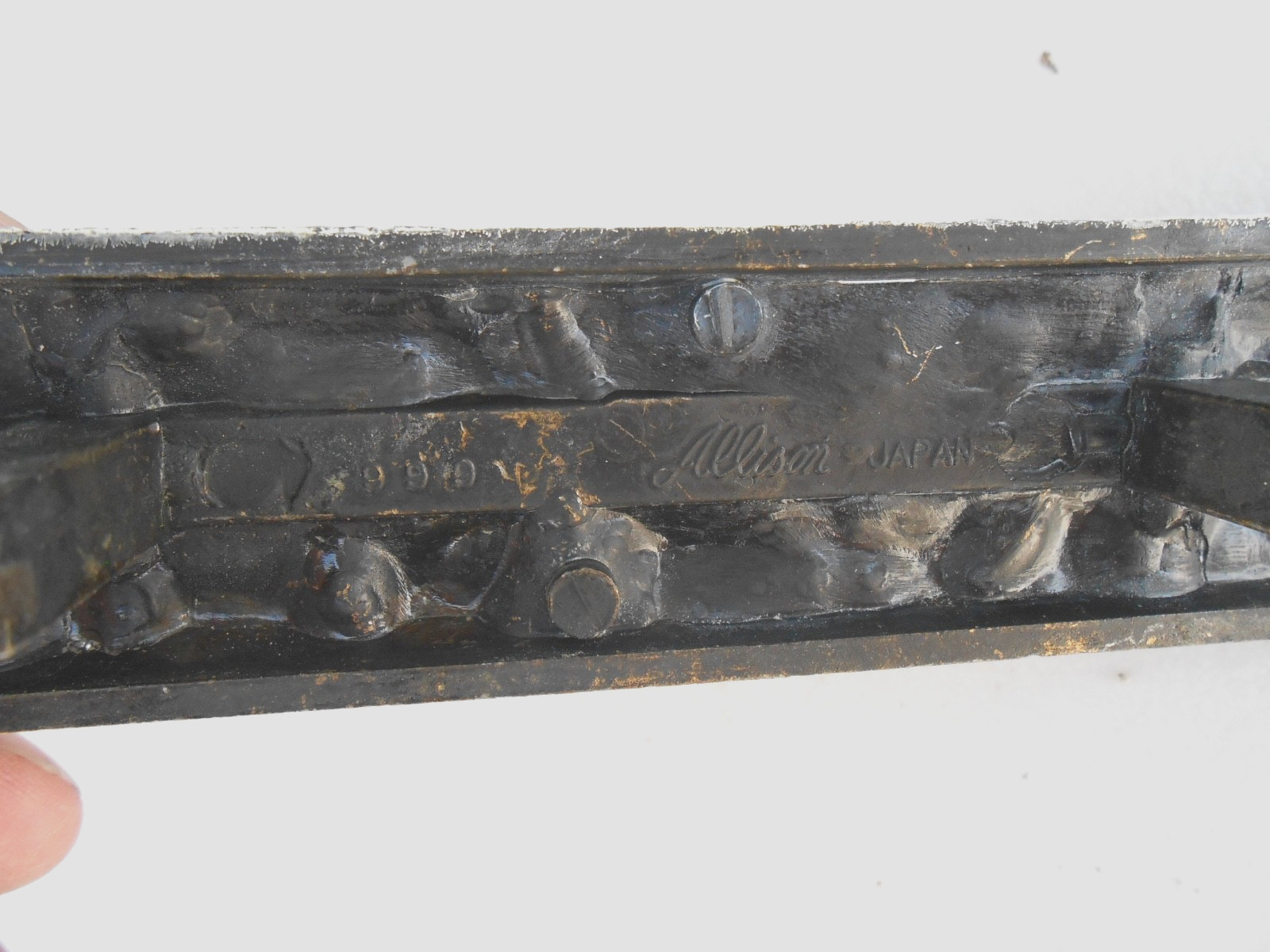 9 Vintage Rustic Brass Allison 999 Drawer Cabinet Pulls Handles 5-1/2″ x 1-1/4″