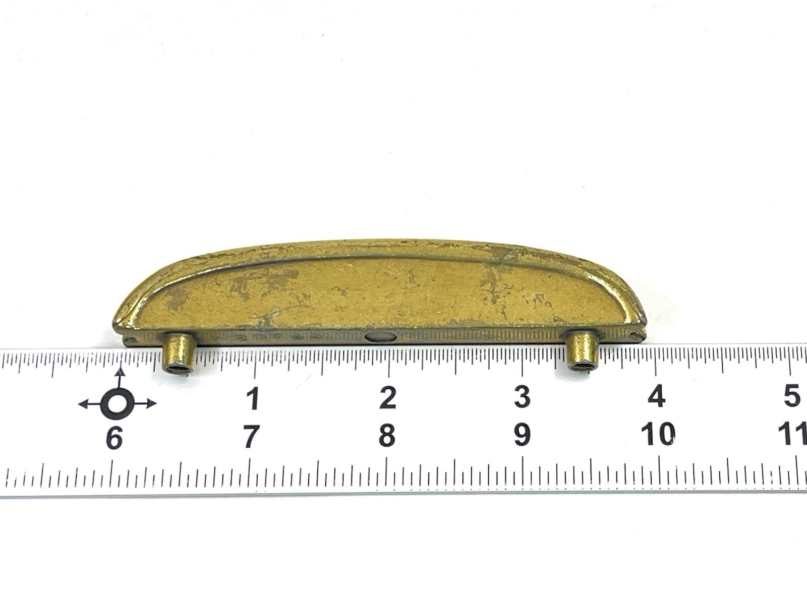 KBC Keeler Brass Co Vintage Drawer Pull Fixed Handle MCM 3″ OCB lot#7468