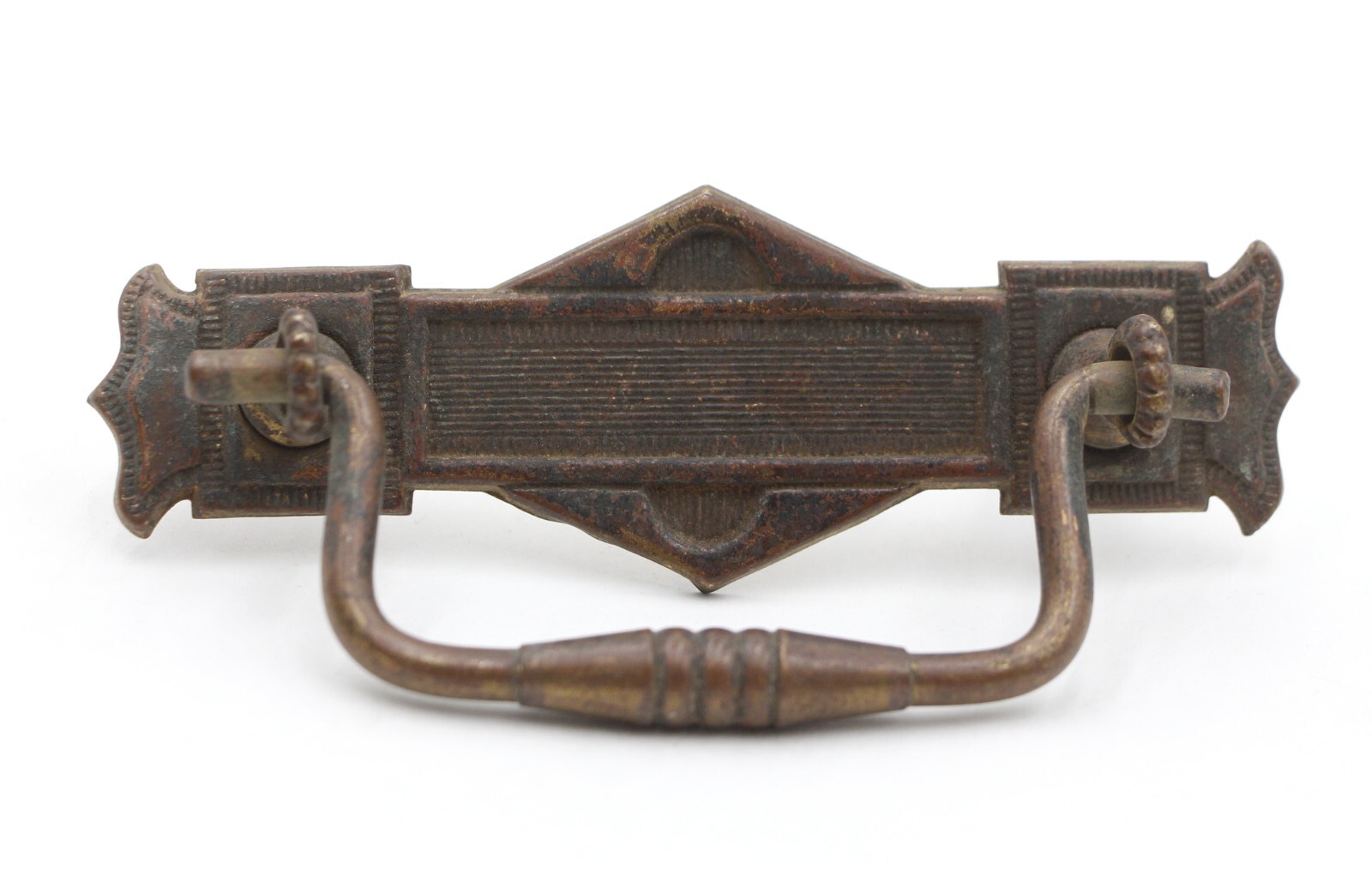 Pair of Traditional 4.25 in. Pressed Brass Drawer Pulls