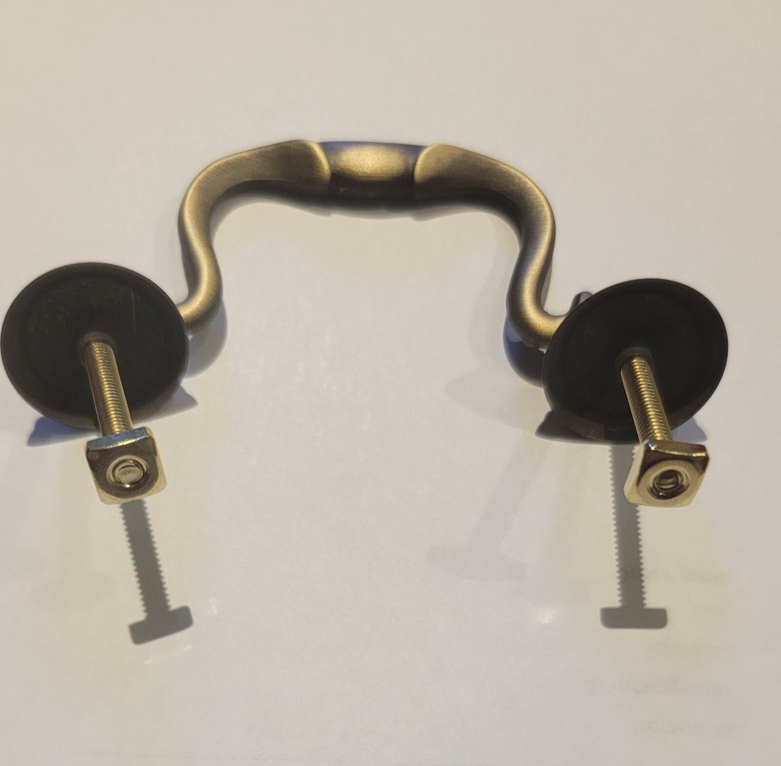 Antiqued Brass Queen Anne Drawer Pull 2 1/2″ Centers Pull Antique Style