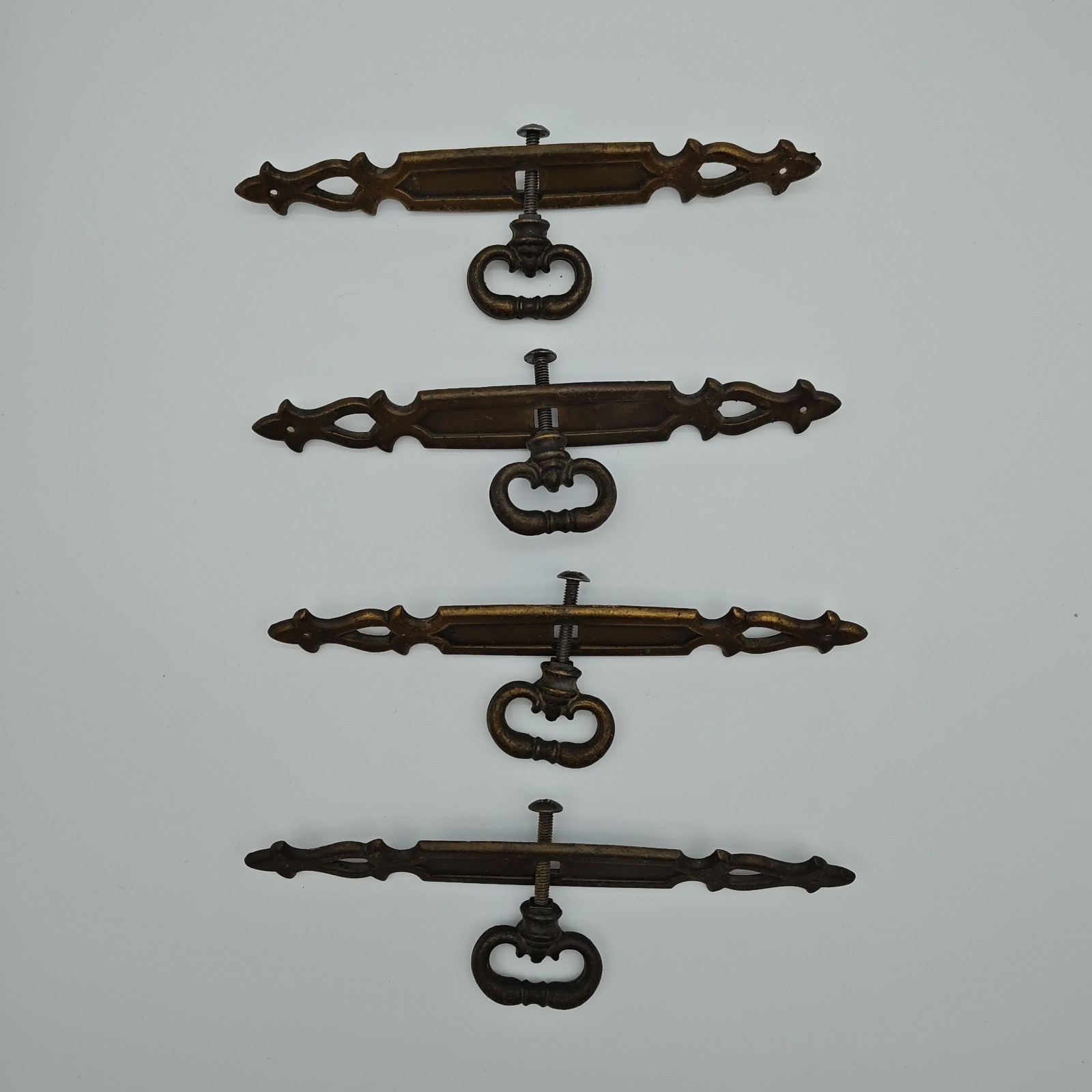 Set 4 Amerock A9711DC Gothic Spanish Revival Bail Drawer Pull Cabinet Pulls