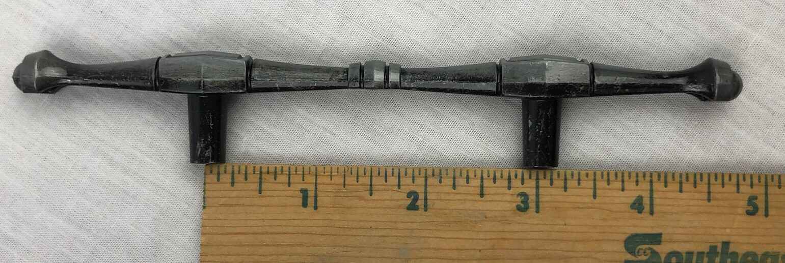Hyer Cabinet Drawer Pulls with Back Plate Silver 4 Sets NOS Vintage