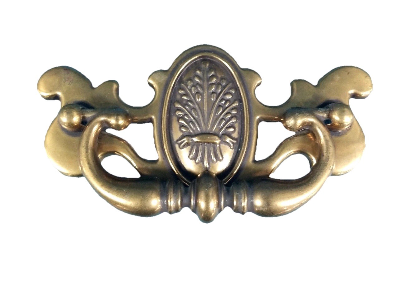 Set of 4 Vintage Keeler Brass Co Wheat Sheaf Drawer Pulls KBC 42072 CP 2439