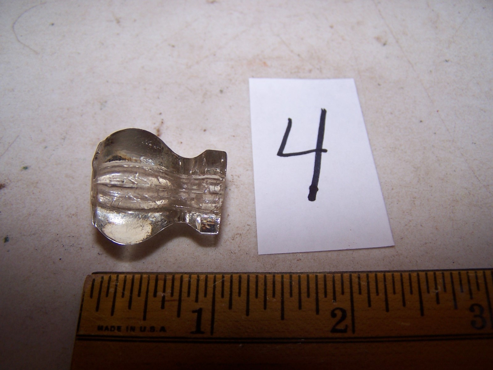 Antique Vintage Glass Knob – Pull – Handle Door / Drawer #4