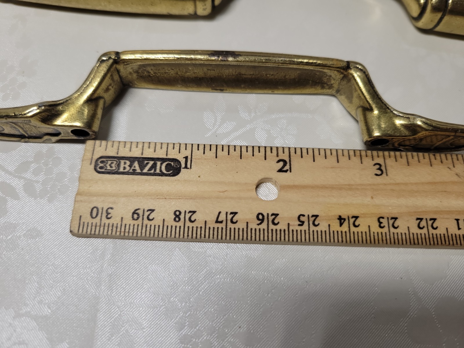 13 Vtg Brass Drawer Pull Handle Cabinet Pull Dresser Handles Traditional 63842