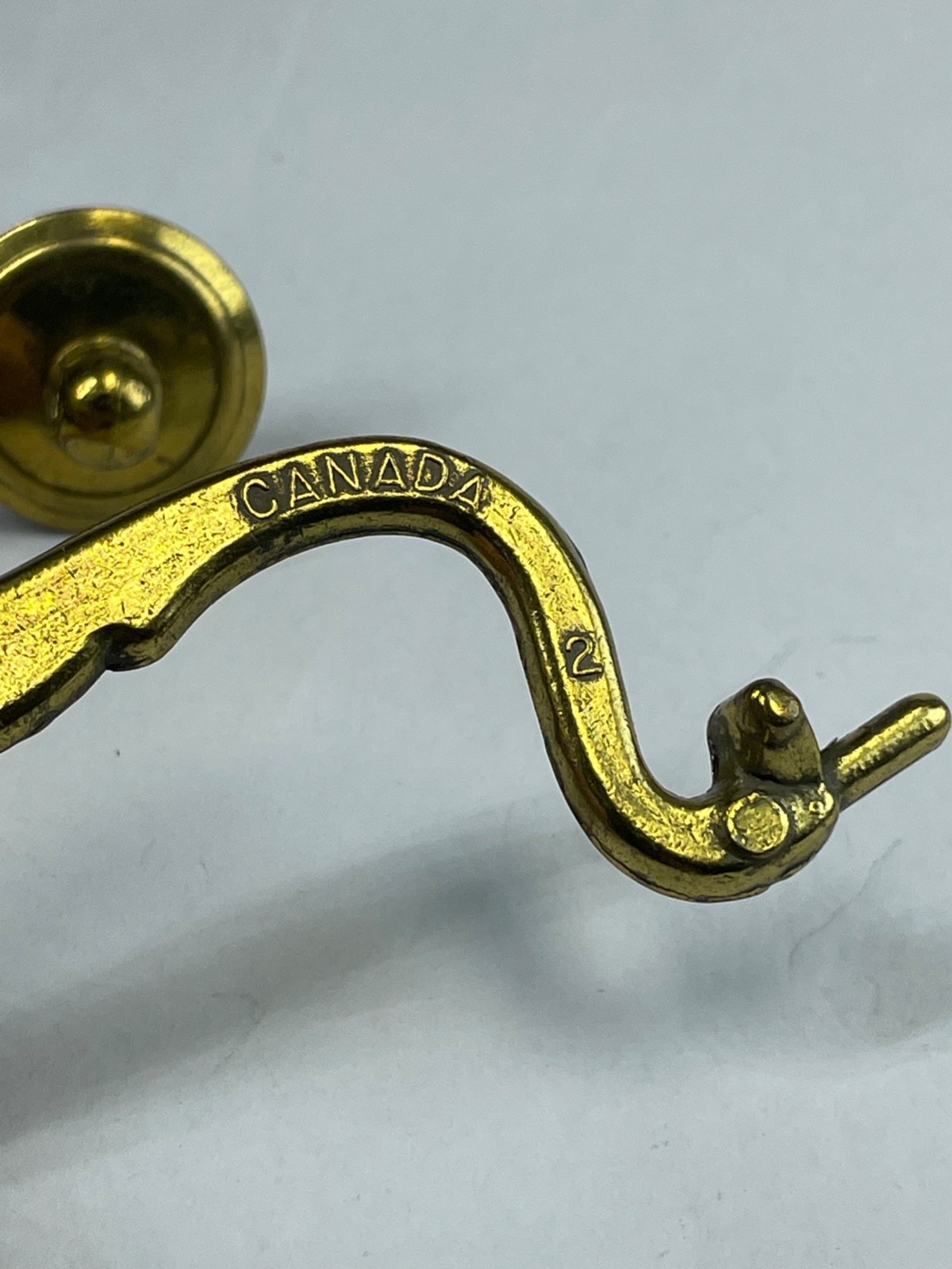 Bail Handle CB-1844 For Drop Pull Repair Dark Aged Brass 3-7/8″ Length Vintage