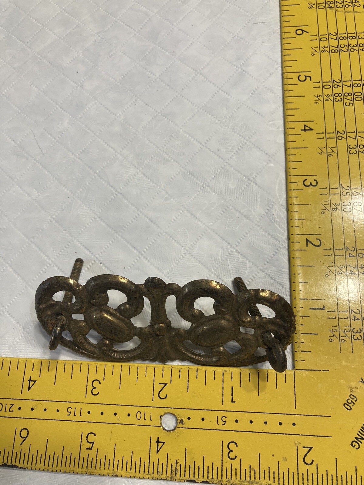 Lot 7 Antique Bail Drop Drawer Pulls Plus Parts