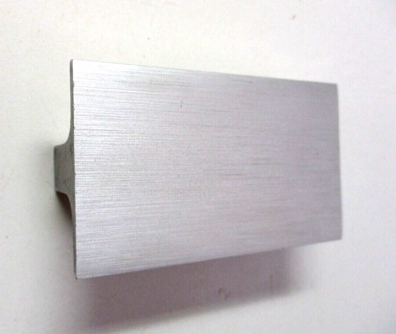 Industrial T Profile Brushed Aluminum Drawer Pull Handle 2-1/2 inch Centers MCM