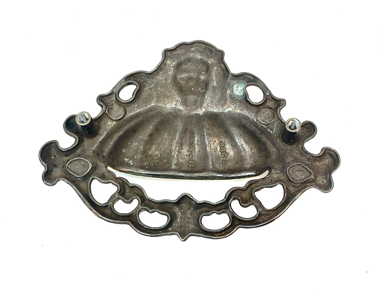 NOS 4.5″ Lion Head Bin Pull Drawer Handle KBC Brass Co
